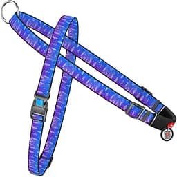 Шлея для собак Waudog Nylon Ловец снов c QR паспортом, быстросъемная, 45-65х55-80х2 см (5393)