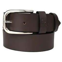 Ремінь шкіряний Grande Pelle коричневий  120х4х0.5 см acs0032050 - мініатюра 4