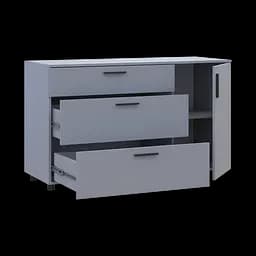 Комод Doros Торн Сірий 3Ш/1Д 135х51.6х80 (41510183) - мініатюра 8