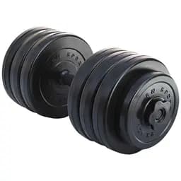 Гантель RN Sport Long розбірна з пластиковим покриттям 18 кг