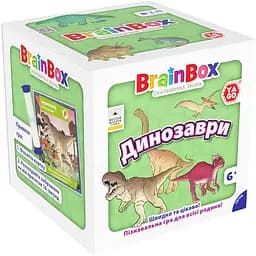 Карткова гра Brainbox Динозаври YaGo BZZBRDI02UA 55 карток 1 гральний кубик