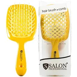 Щітка для волосся Salon Professional продувна 20 см SP0099 SL, Жовта