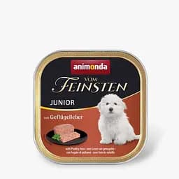 Вологий корм для цуценят Animonda Vom Feinsten Junior with Poultry liver з печінкою домашньої птиці 150 г