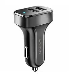 Автомобильное зарядное устройство для Usams CC087 C13 2.1A Dual USB Car Charger Черный