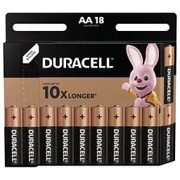 Батарейки Duracell Duralock Basic AA (LR6) 1.5V 18 шт. (MN1500 18BL)