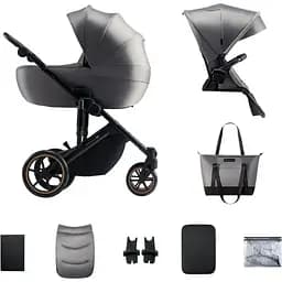 Универсальная коляска 2 в 1 Kinderkraft Prime 2 Shadow Grey (KSPRIM02GRY2000)