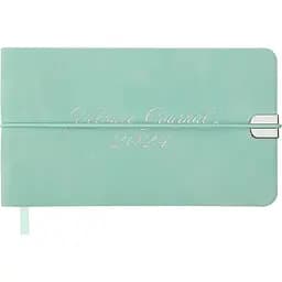 Щоденник датований Buromax Velour 2024 153х87 мм м'ятний (BM.2902-38)