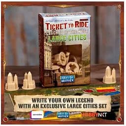 Аксесуар Days of Wonder Промо набір фігурок міст для гри Квиток на поїзд. Спадщина Легенди Заходу Large Cities Set