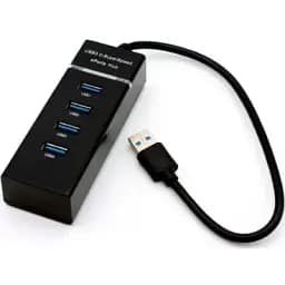 Концентратор Voltronic USB 3.0 to 4xUSB black (NX-UH-303B)