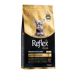 Повноцінний та збалансований сухий корм Reflex Plus для цуценят французького бульдога 1.5 кг 