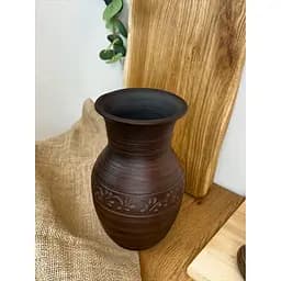 Кувшин 2 литра керамический (глиняный) резной без ручки декор