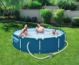 Каркасний басейн Bestway STEEL PRO 305х76 з фільтром та насосом 56679 - мініатюра 9
