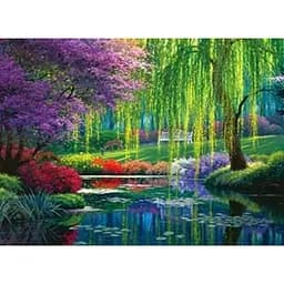 Алмазна мозаїка Josef Otten Дзеркальна заплава зі стразами на підрамнику 40х50 см (1233599602)