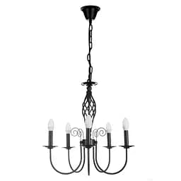 Люстра подвесная Brille свеча E14 40W BK (BKL-591S/5)