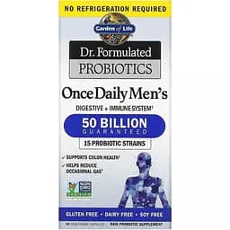 Пробіотики для чоловіків Garden of Life Probiotics Once Daily Men's 50 млрд КУО 30 вегетаріанських капсул