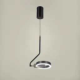 Підвісний футуристичний світильник у чорному корпусі | Арт. 77002/1 Gray+BK | Line F