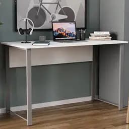 Компьютерный стол Ferrum-decor Курт 75x140x70 серый ДСП Белый 16мм (FRD-101877)