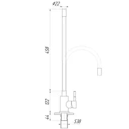 Змішувач для кухні Globus Lux Alpen SBT1-203SB (23174) - мініатюра 5