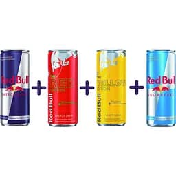 Упаковка энергетического напитка Red Bull 4 x 250 мл в ассортименте