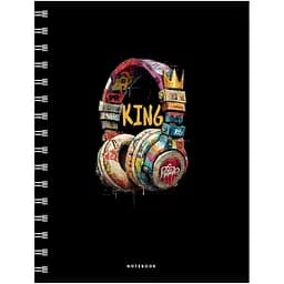 Зошит Genius А5 100 аркушів у клітинку на спіралі (A5-100-6165K)