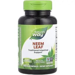 Натуральная добавка Nature's Way Neem Leaf, 100 вегакапсул
