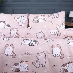 Підковдра MirSon 17-0665 Cream Kittens бязь 110х140 см (2200010064483) - мініатюра 2