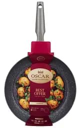 Сковорода Oscar Best Offer 28 см глубокая серый гранит ㅤ ㅤ