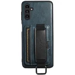 Чохол Epik шкіряний Wallet case and straps для Samsung Galaxy A14 4G/5G Синій/Blue