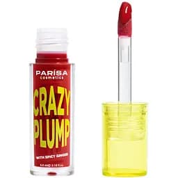 Блиск- плампер для губ Parisa Lipgloss Crazy Plump відтінок №106 Iconic red  - мініатюра 2