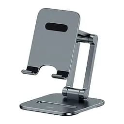 Настільна підставка для телефону та планшету Baseus Desktop Biaxial Foldable Metal Stand LUSZ000013 Grey