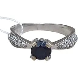 Срібне кільце Агні Ані з сапфіром. 1909/9Р-SPH