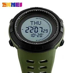 Годинник чоловічий спортивний з компасом Skmei 1254 Compass (Зелений) - мініатюра 3