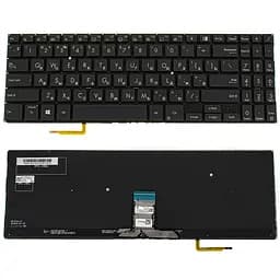 Клавіатура для ноутбука ASUS (P3540 series) rus, black, без фрейму, підсвічування клавіш