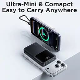 УМБ Joyroom 10000mAh 22,5W PD,QC3.0, 2xUSB-A, USB-C In/Out, Micro USB in, Black - мініатюра 6