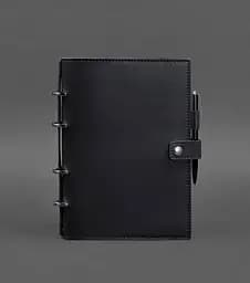 Шкіряний блокнот з датованим блоком (Софт-бук) 9.1 темно-синій