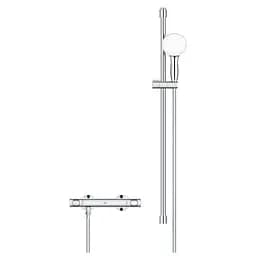 Термостат для душу з душовим гарнітуром 900мм Grohe Grohtherm 500 34797001 Хром - мініатюра 2