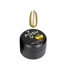 Гелевая краска для дизайна ногтей металлик YouPOSH Metal Gel 5 мл, Gold