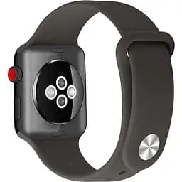 Ремінець Uwatch Silicone Strap for Apple Watch 42/44 mm Cocoa - мініатюра 2