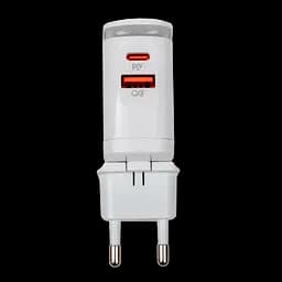 Зарядка для телефона LogicPower 25W (Type-C+USB) QC3.0 PD + кабель (Type-C to Type-C) 25WCH - мініатюра 4