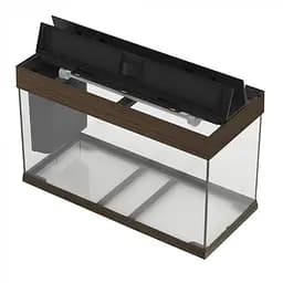 Акваріум Ferplast DUBAI 100 махагон - 190 L 101 x 41 x h 53 cm - мініатюра 6