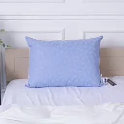 Подушка пухова MirSon Karmen №1805 Bio-Blue пружна пух 90% 70х70 см біло-блакитна (2200003011920) - мініатюра 7