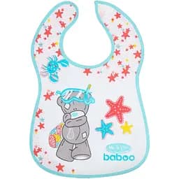 Нагрудник бавовняний Baboo Me to You, 3+ міс., білий (11-100)