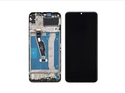 Дисплей для Huawei Y6P 2020 с черным тачскрином и корпусной рамкой