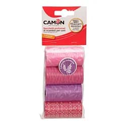 Пакеты для собачьих фекалий Camon с ароматом лаванды 6 см (4 рулона x 15 шт.) (B521/2)
