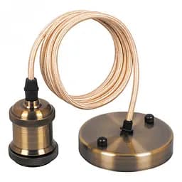 Подвесной светильник Патрон в стиле лофт Бронза 1М ТМ LUMANO