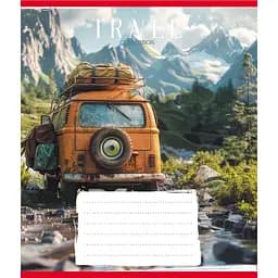 Зошит учнівський "Подорож на авто" 036-570083K-3 в клітинку, 36 аркушів