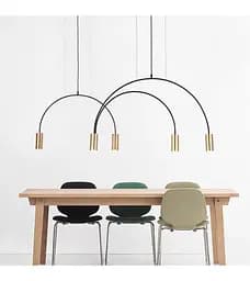 Люстра Romin 761-5 (черный+золото)