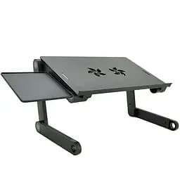 Стол-подставка для ноутбука Voltronic LV-DN01 Aluminium Laptop Table 2xUSB FAN