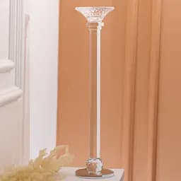 Підсвічник скляний Crystal lotus декоративний 39 см Yiwu HP-4-9L - мініатюра 2