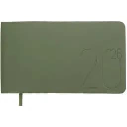 Еженедельник датированный Buromax Morandi Style 2026 153 x 87 мм искусственная кожа зеленый (BM.2909-04)